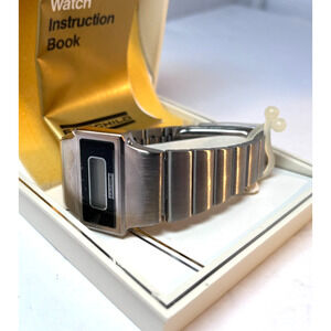 Vintage Fairchild Watch Prospect Tritium Digital Stainless Quartz FC1335 - NOS